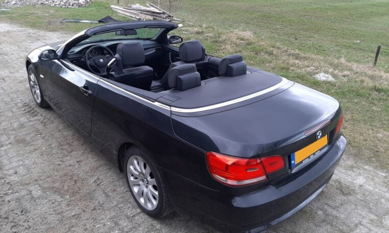 BMW 320i Cabrio E93 Zwart Met Zwart Leder 233000 Km 0