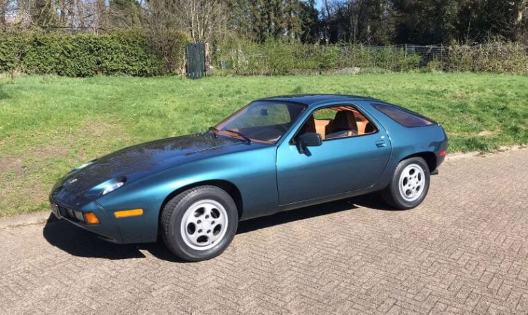 Porsche 928 Turquoise Met Beige Pascha Stof Interieur 121000 Mijl 0