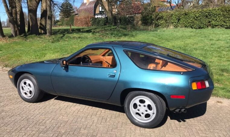 Porsche 928 Turquoise Met Beige Pascha Stof Interieur 121000 Mijl 0