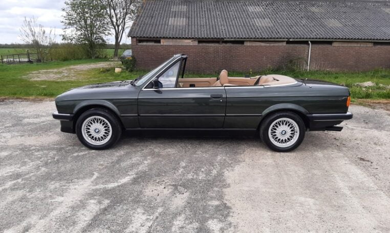BMW 325i Cabrio E30 Automaat Malachitgroen Met Beige Leder 334000 Km 0