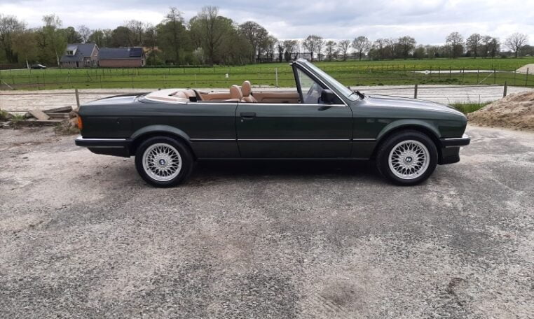 BMW 325i Cabrio E30 Automaat Malachitgroen Met Beige Leder 334000 Km 0