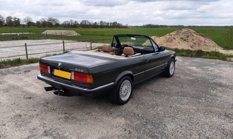 BMW 325i Cabrio E30 Automaat Malachitgroen Met Beige Leder 334000 Km 0