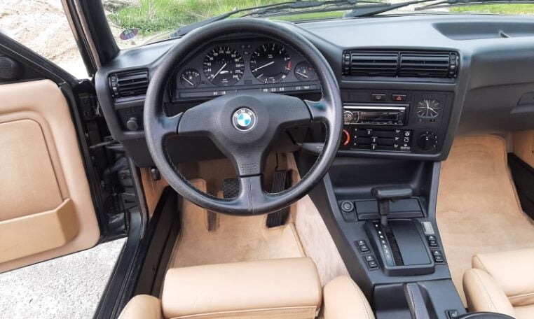 BMW 325i Cabrio E30 Automaat Malachitgroen Met Beige Leder 334000 Km 0