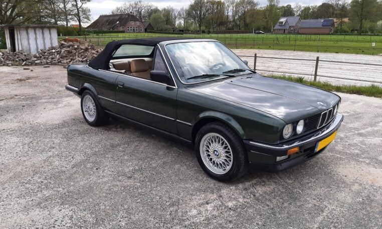 BMW 325i Cabrio E30 Automaat Malachitgroen Met Beige Leder 334000 Km 0