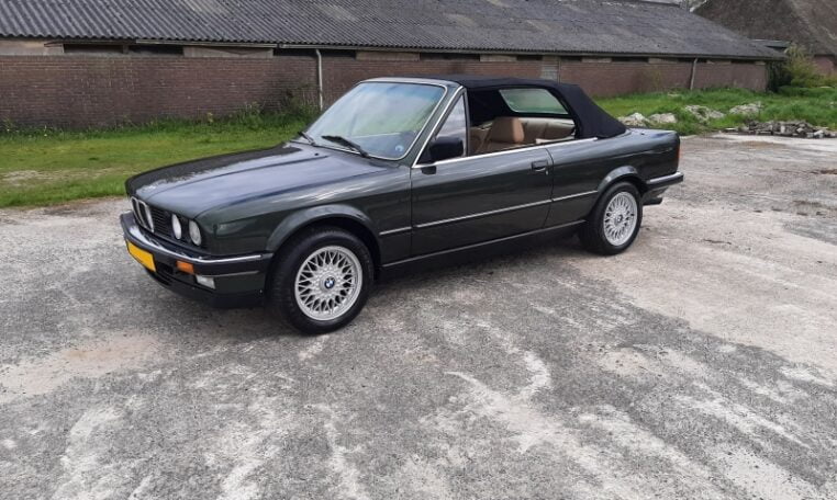 BMW 325i Cabrio E30 Automaat Malachitgroen Met Beige Leder 334000 Km 0