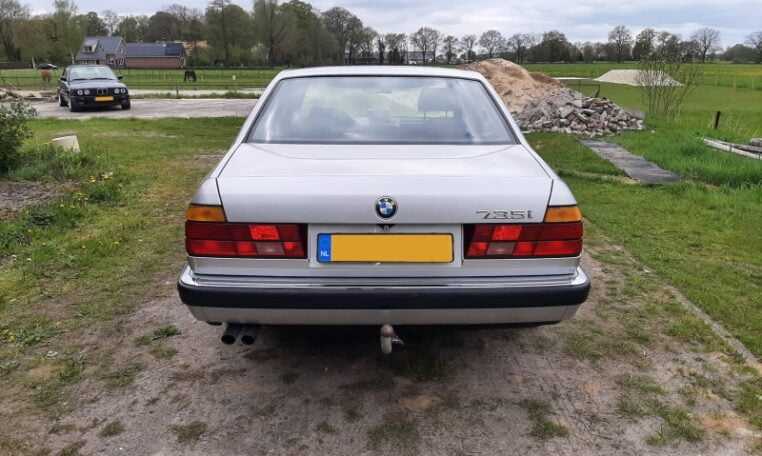 BMW 735i Sterlingsilber Metallic Met Zwart Leder 119000 Km 0