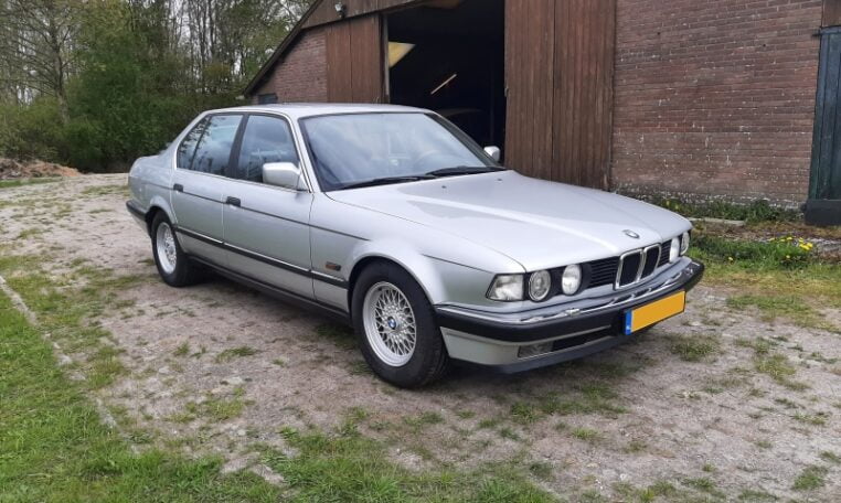 BMW 735i Sterlingsilber Metallic Met Zwart Leder 119000 Km 0