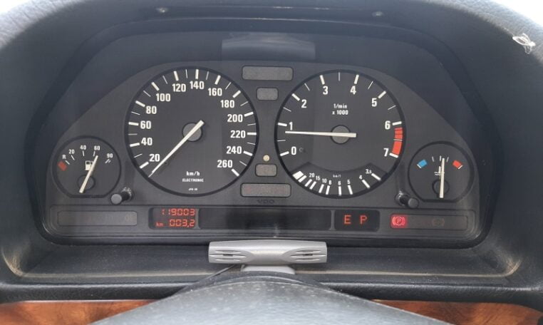 BMW 735i Sterlingsilber Metallic Met Zwart Leder 119000 Km 0