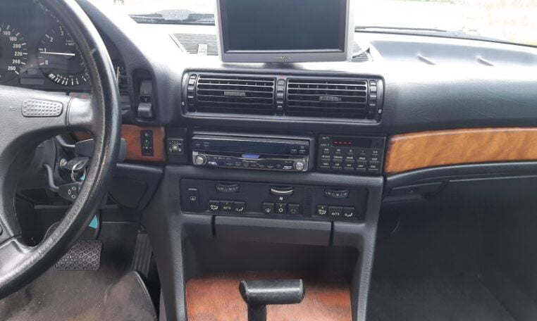 BMW 735i Sterlingsilber Metallic Met Zwart Leder 119000 Km 0