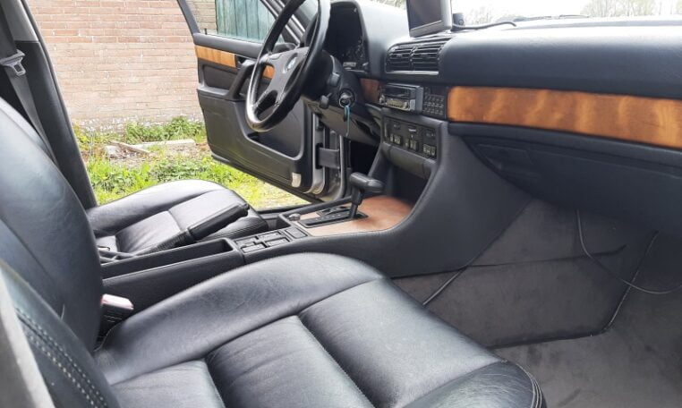 BMW 735i Sterlingsilber Metallic Met Zwart Leder 119000 Km 0