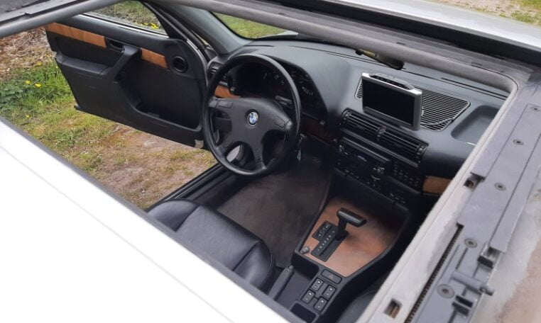 BMW 735i Sterlingsilber Metallic Met Zwart Leder 119000 Km 0