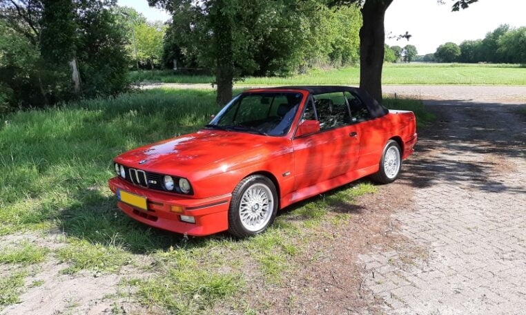 BMW M3 Cabrio E30 Brilliantrot Met Zwart Leder 140000 Km 0