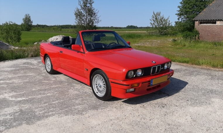 BMW M3 Cabrio E30 Brilliantrot Met Zwart Leder 140000 Km 0