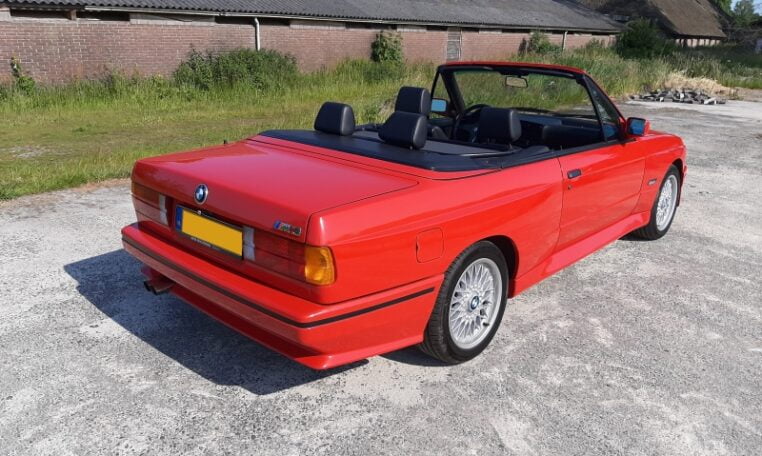 BMW M3 Cabrio E30 Brilliantrot Met Zwart Leder 140000 Km 0