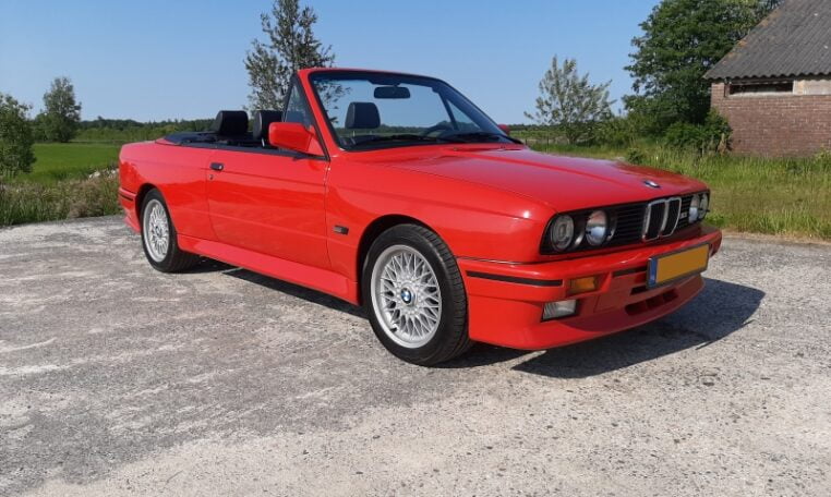 BMW M3 Cabrio E30 Brilliantrot Met Zwart Leder 140000 Km 0