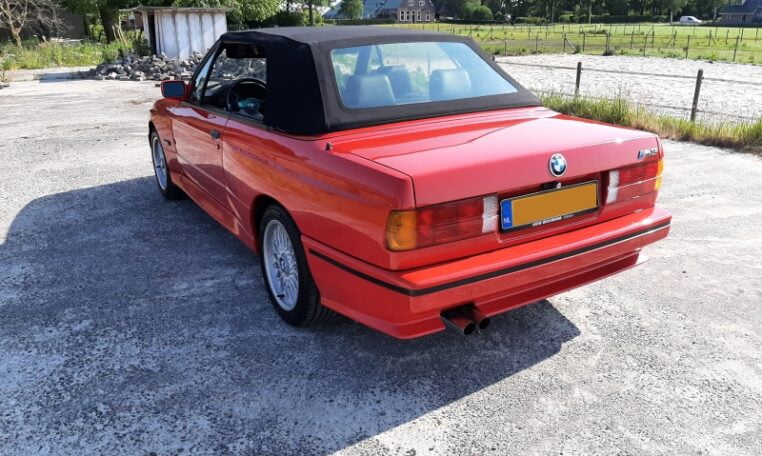 BMW M3 Cabrio E30 Brilliantrot Met Zwart Leder 140000 Km 0