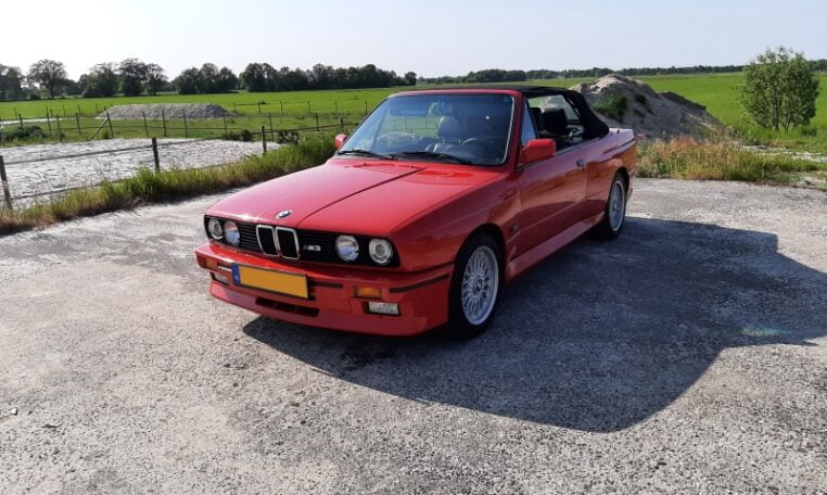 BMW M3 Cabrio E30 Brilliantrot Met Zwart Leder 140000 Km 0