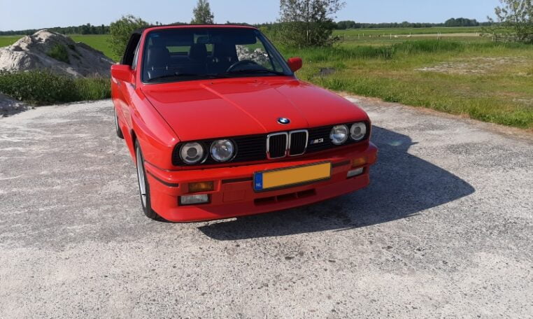 BMW M3 Cabrio E30 Brilliantrot Met Zwart Leder 140000 Km 0