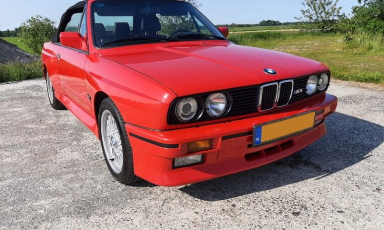 BMW M3 Cabrio E30 Brilliantrot Met Zwart Leder 140000 Km 0