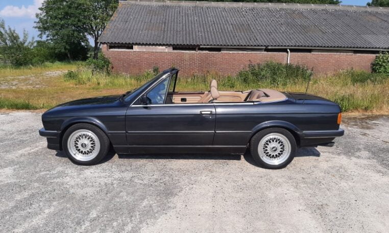 BMW 320i Cabrio E30 2,7 Liter Diamantzwart Met Beige Leder 148000 Km 0