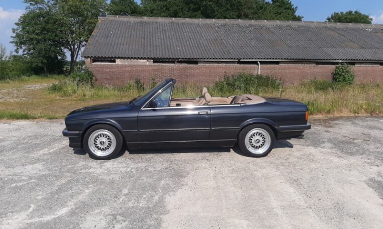 BMW 320i Cabrio E30 2,7 Liter Diamantzwart Met Beige Leder 148000 Km 0
