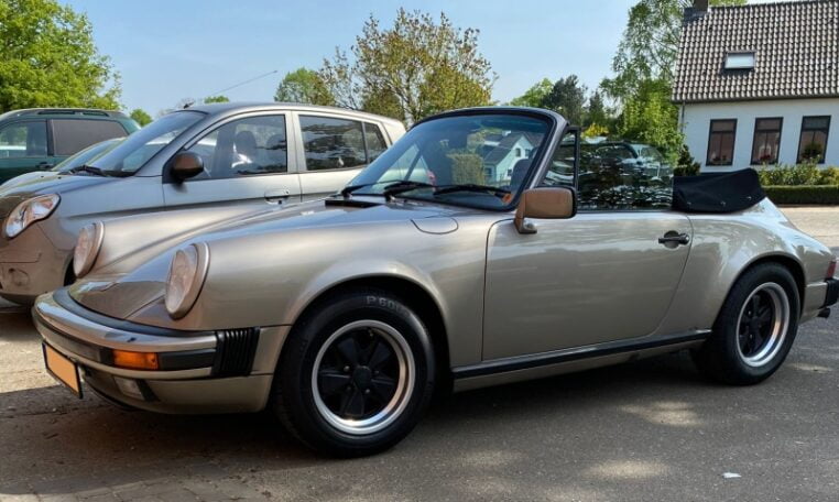 Porsche 911 Cabrio Grijs Metallic Met Bordeaux Rood Leder 115000 Km 0