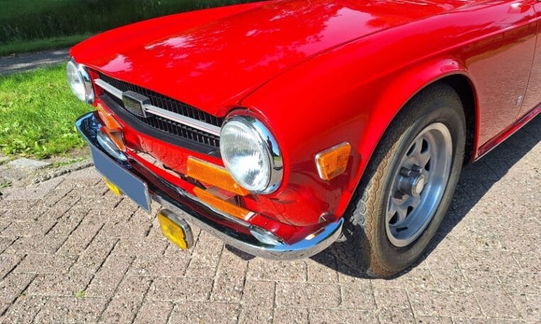 Triumph TR6 Rood Met Zwart Interieur 43000 Km 0