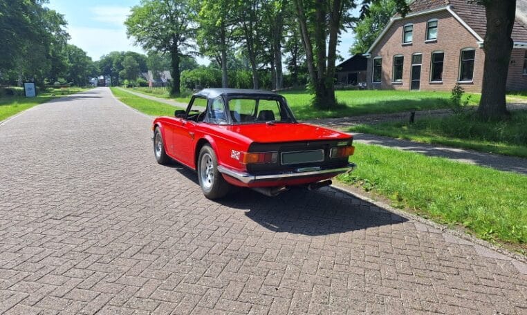Triumph TR6 Rood Met Zwart Interieur 43000 Km 0
