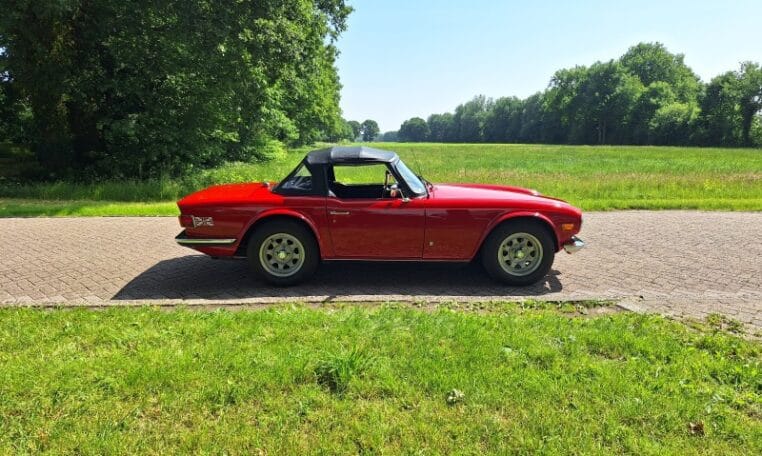 Triumph TR6 Rood Met Zwart Interieur 43000 Km 0