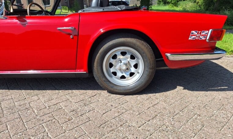 Triumph TR6 Rood Met Zwart Interieur 43000 Km 0