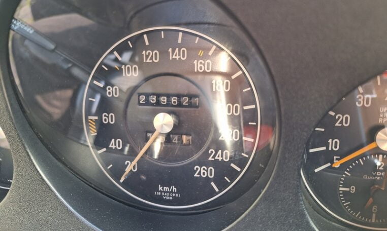 Mercedes 450 SEL 6,9 Blauw Met Blauw Velours 239000 Km 0