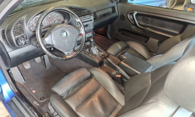 BMW M3 Cabrio E36 Estorilblauw Met Zwart Leder 154000 Km 0