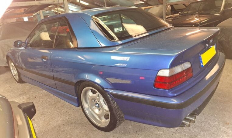 BMW M3 Cabrio E36 Estorilblauw Met Zwart Leder 154000 Km 0