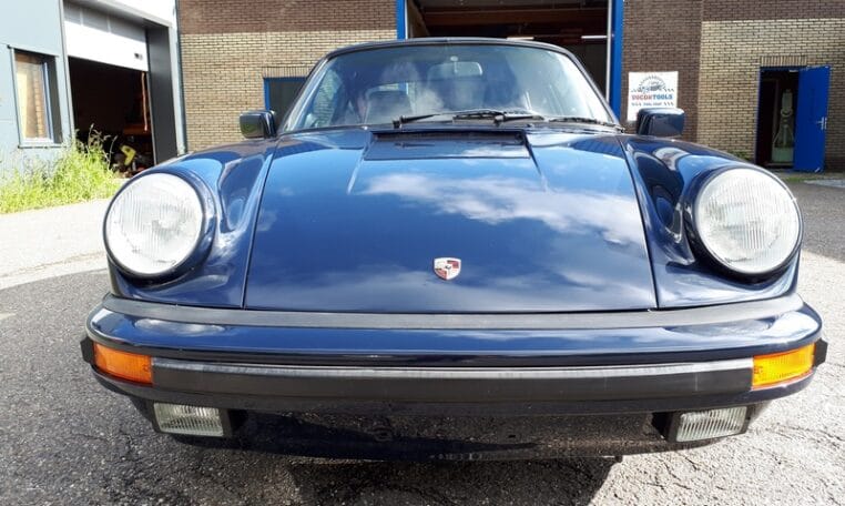 Porsche 911 Coupé Donkerblauw Met Bordeaux Rood Leder 90000 Km 0