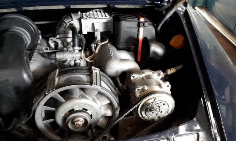 Porsche 911 Coupé Donkerblauw Met Bordeaux Rood Leder 90000 Km 0