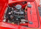 Fiat 1200 Cabriolet Rood Met Zwart Leder 0