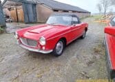 Fiat 1200 Cabriolet Rood Met Zwart Leder 0