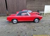 Fiat 1200 Cabriolet Rood Met Zwart Leder 0