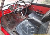Fiat 1200 Cabriolet Rood Met Zwart Leder 0