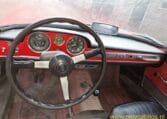 Fiat 1200 Cabriolet Rood Met Zwart Leder 0