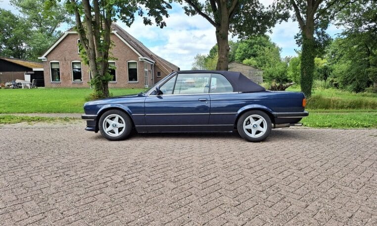 BMW 320i Cabrio E30 Royalblauw Met Blauw Leder 276000 Km 0