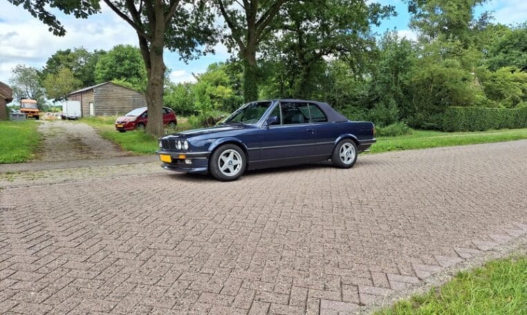 BMW 320i Cabrio E30 Royalblauw Met Blauw Leder 276000 Km 0
