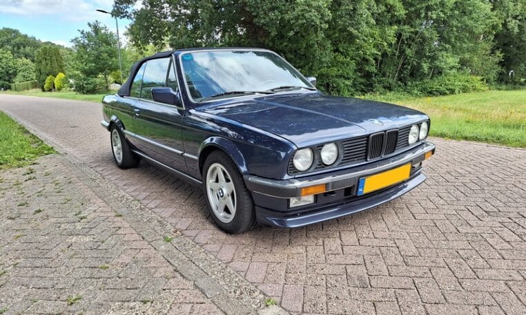 BMW 320i Cabrio E30 Royalblauw Met Blauw Leder 276000 Km 0