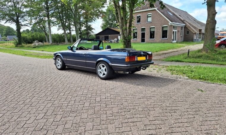 BMW 320i Cabrio E30 Royalblauw Met Blauw Leder 276000 Km 0