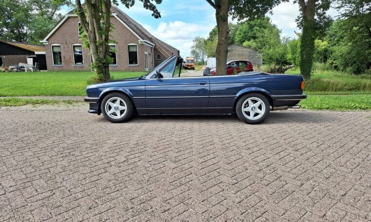 BMW 320i Cabrio E30 Royalblauw Met Blauw Leder 276000 Km 0