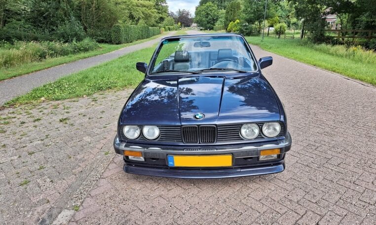 BMW 320i Cabrio E30 Royalblauw Met Blauw Leder 276000 Km 0