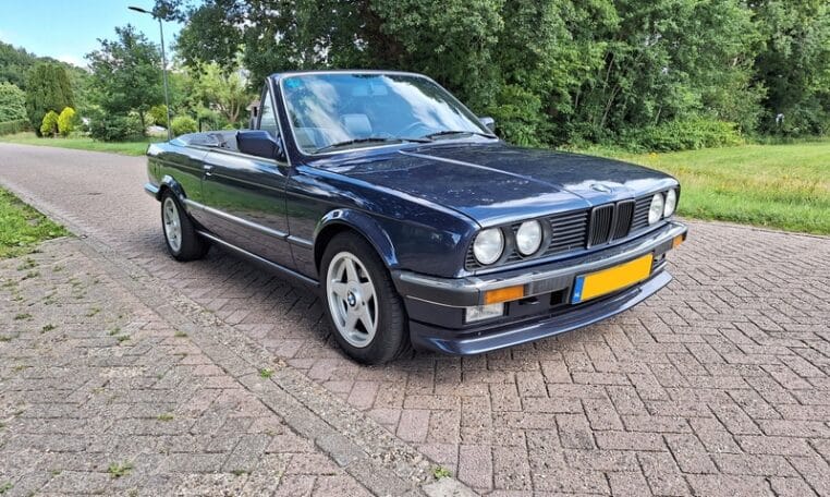 BMW 320i Cabrio E30 Royalblauw Met Blauw Leder 276000 Km 0