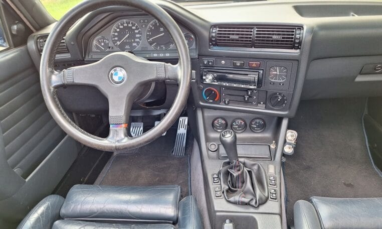 BMW 320i Cabrio E30 Royalblauw Met Blauw Leder 276000 Km 0