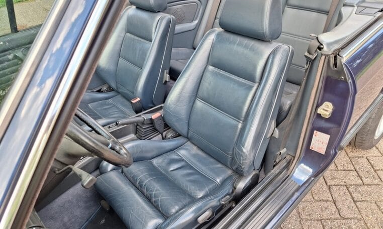 BMW 320i Cabrio E30 Royalblauw Met Blauw Leder 276000 Km 0