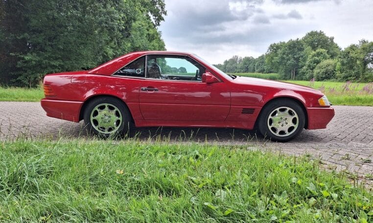 Mercedes Benz 500 SL Rood Met Beige Leder 109000 Mijl 0